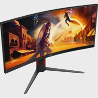 AOC Monitor CU34G4 34", WQHD, zakrivljeni, VA, 180Hz, crni